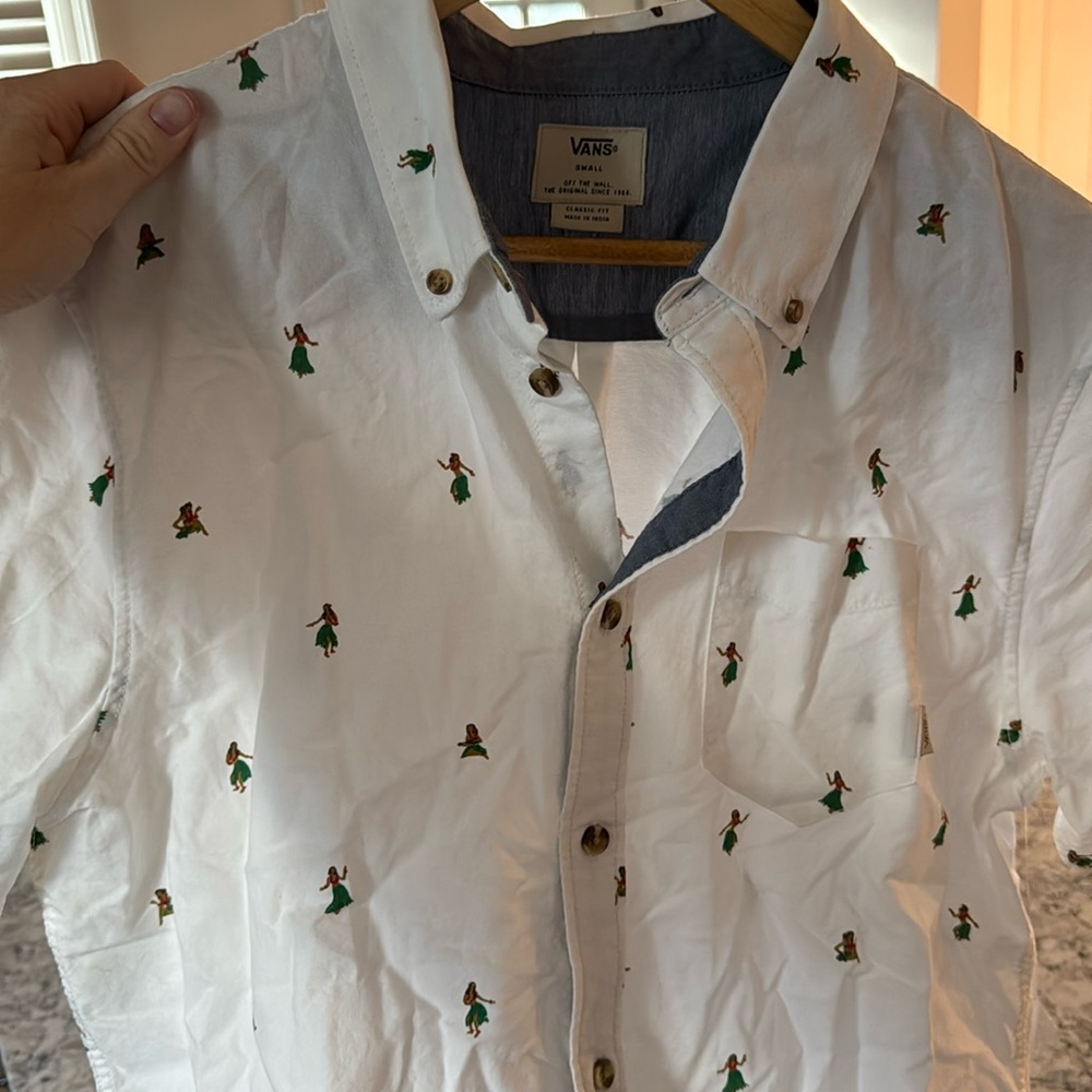 Men’s Vans Button Up Short Sleeve Shirt